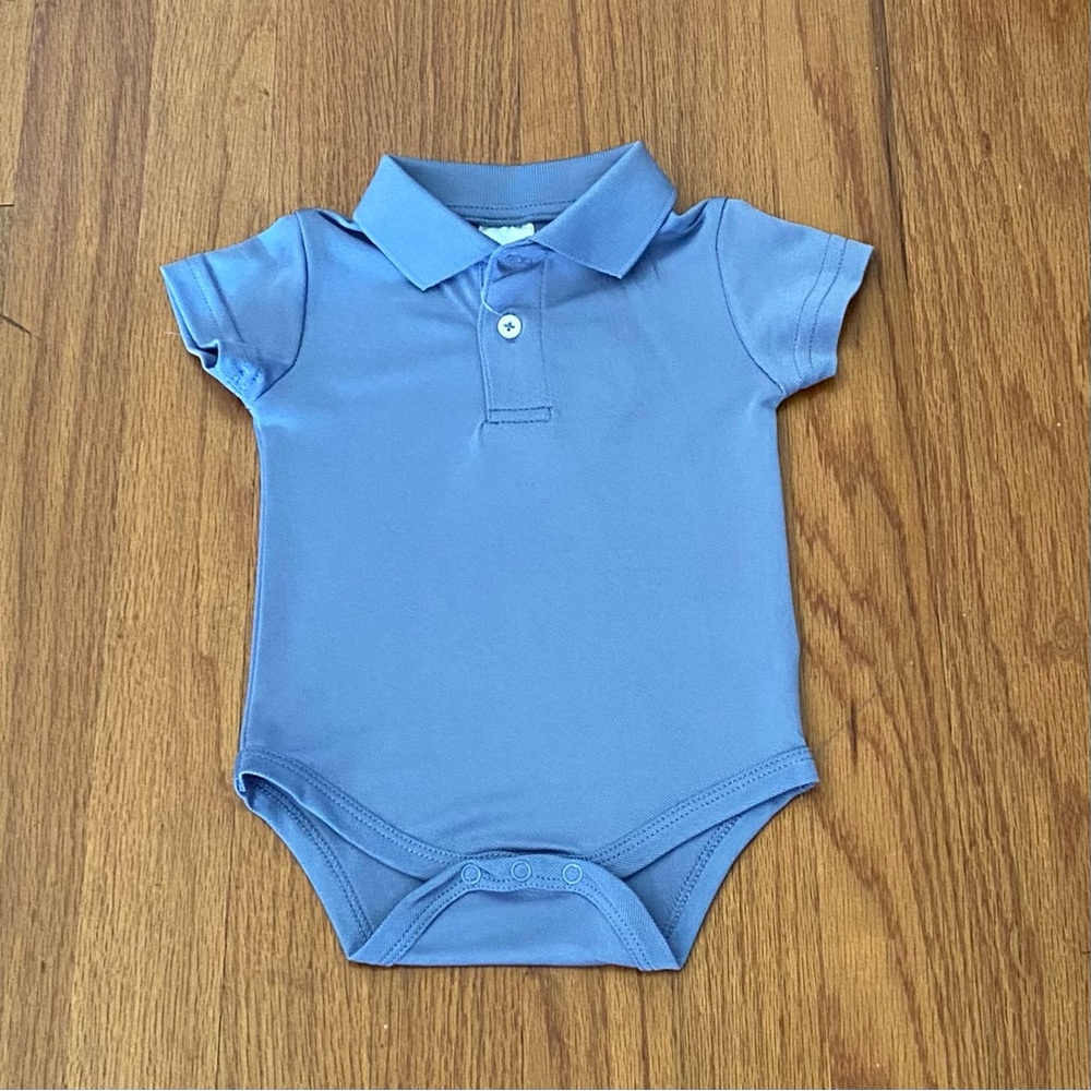 Edgehill Collection Blue Baby Polo Onesie